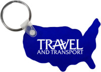 Key Chains: USA Shaped Keychains